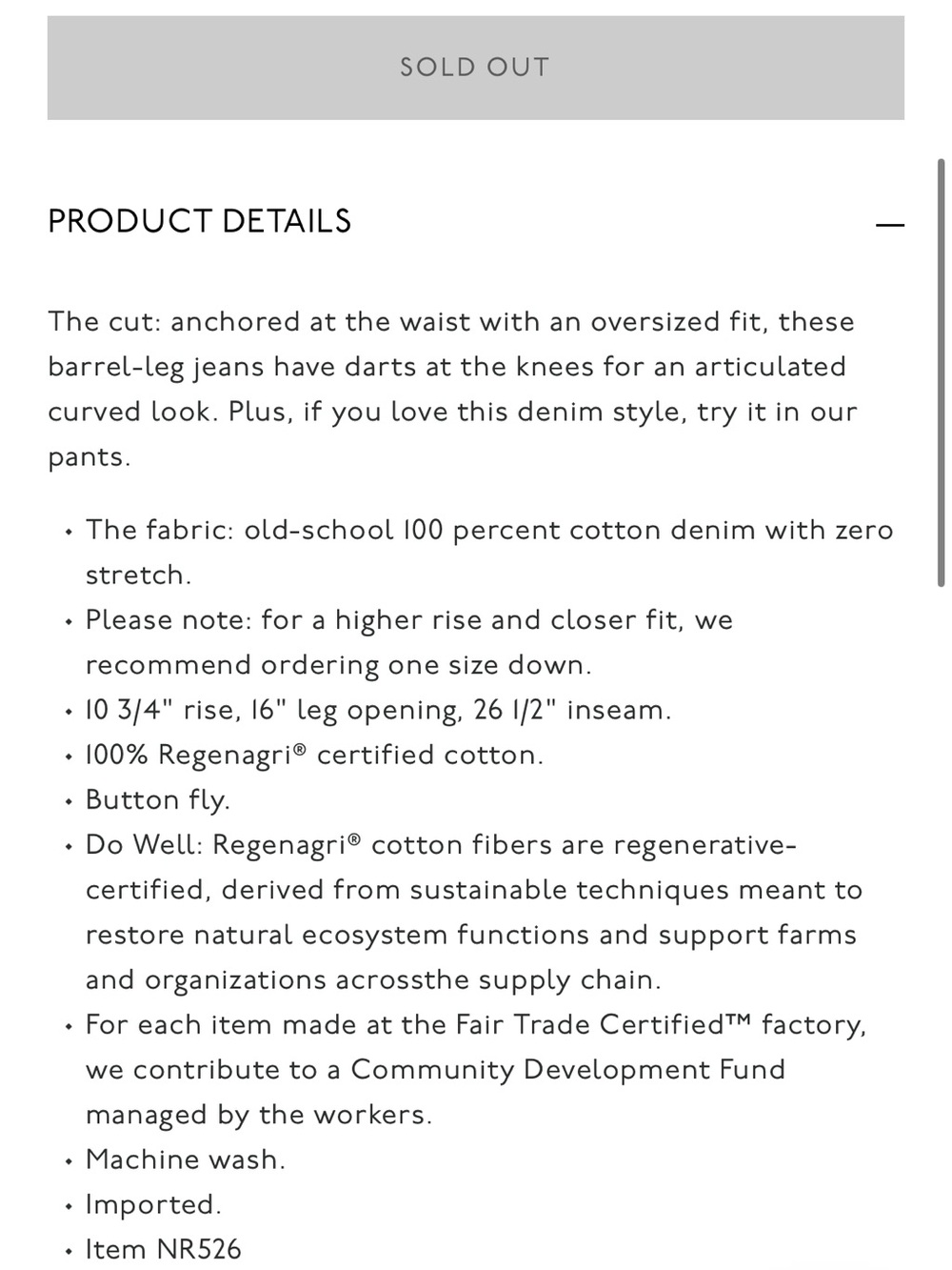 NWT Madewell Darted Barrel Leg Jean 28 Irmo Wash Rigid - Picture 14 of 14